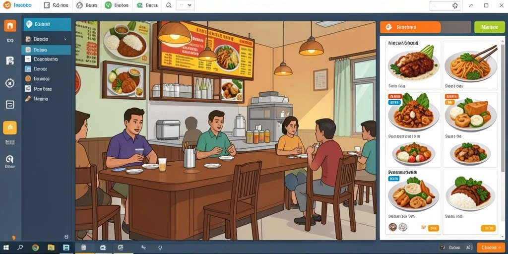 Pengguna sedang berinteraksi dalam turnamen di ADAM77.