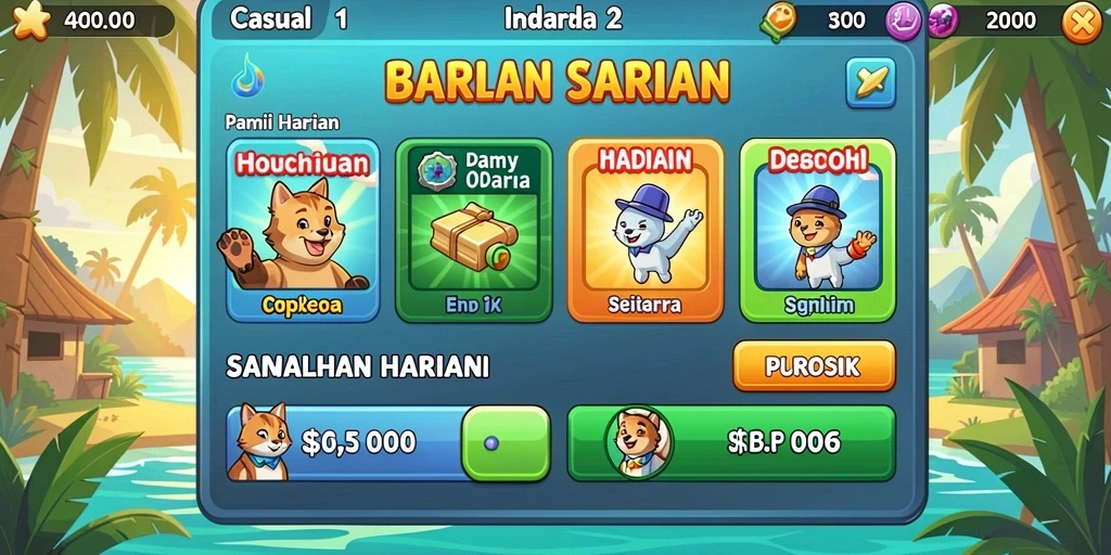 Beragam misi dengan tingkat kesulitan berbeda.